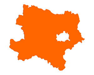 Image showing Map of Lower Austria