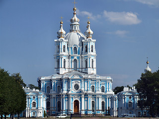 Image showing Smolny Cathedral in Petersburg