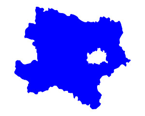 Image showing Map of Lower Austria