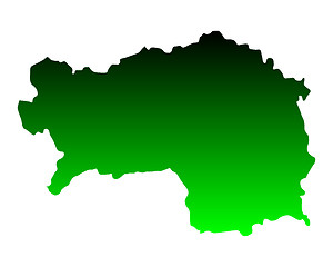 Image showing Map of Styria