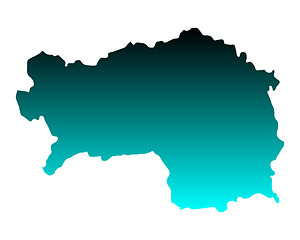 Image showing Map of Styria