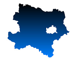Image showing Map of Lower Austria