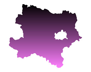 Image showing Map of Lower Austria