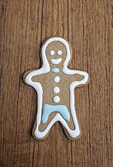 Image showing Gingerbread man cookie