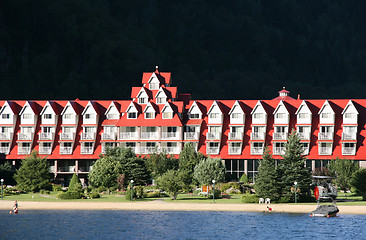 Image showing Lakeside holiday resort