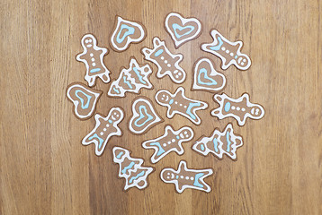 Image showing Gingerbread cookies on a table