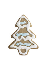 Image showing Tree shaped gingerbread cookie\r