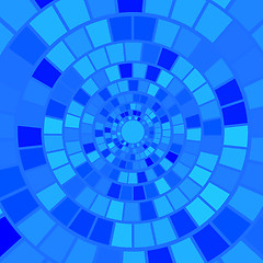 Image showing Blue Mosaic Background. 