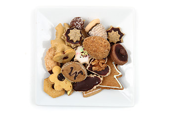 Image showing christmas cookies isolated 