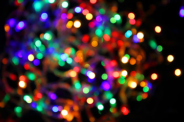 Image showing christmas lights background