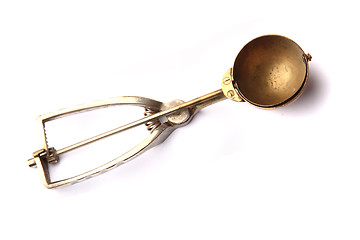 Image showing old ice cream spoon isolated