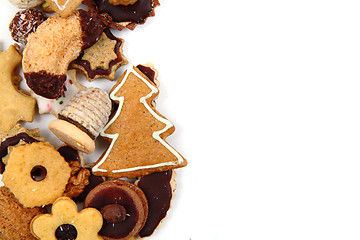 Image showing christmas cookies isolated 