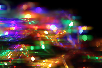 Image showing christmas lights background