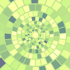 Image showing Abstract Green Mosaic Background