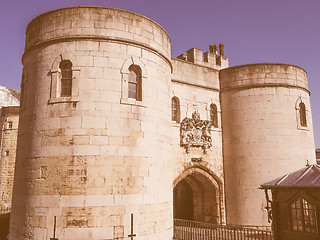 Image showing Retro looking Tower of London