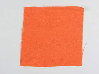 Image showing Orange fabric sample