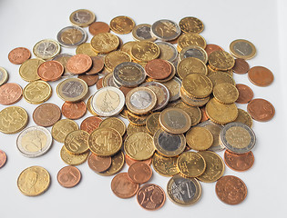 Image showing Euro coins