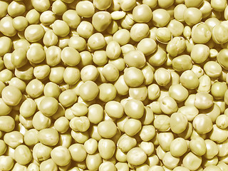 Image showing Retro looking Peas