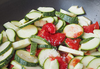 Image showing Zucchini with tomato