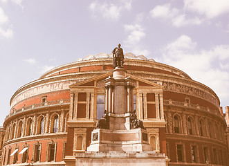 Image showing Retro looking Royal Albert Hall in London