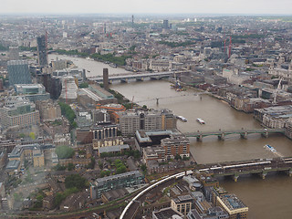 Image showing Aerial view of London