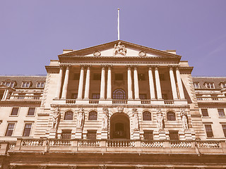 Image showing Retro looking Bank of England in London