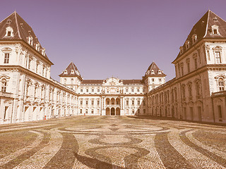 Image showing Retro looking Castello del Valentino in Turin