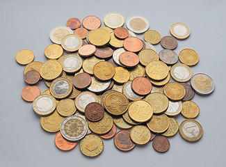 Image showing Euro coins