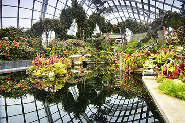 Image showing View of Cloud Forest at Gardens by the Bay