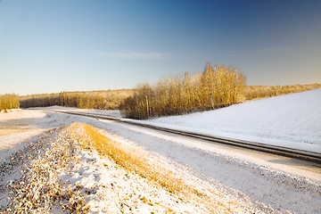 Image showing  road winter