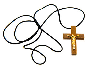 Image showing wooden neck cross 