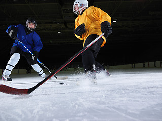 Image showing ice hockey goalkeeper