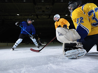 Image showing ice hockey goalkeeper