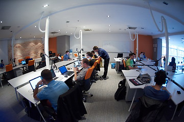 Image showing startup business people group at office