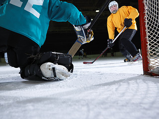 Image showing ice hockey goalkeeper