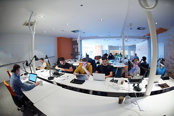 Image showing startup business people group at office