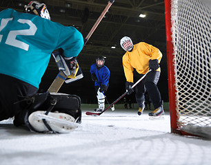 Image showing ice hockey goalkeeper