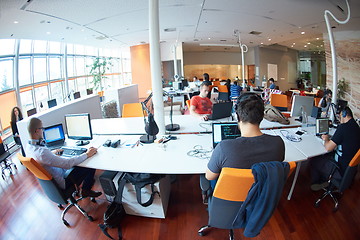 Image showing startup business people group at office