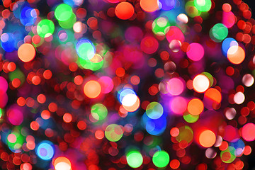 Image showing color christmas lights as nice background