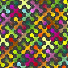 Image showing Abstract colorful shapes pattern background