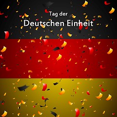 Image showing Day of German unity design. Tag der deutschen Einheit