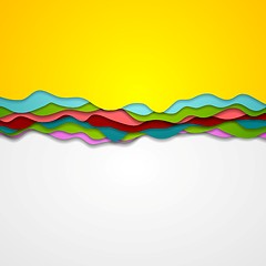 Image showing Abstract corporate gradient waves background