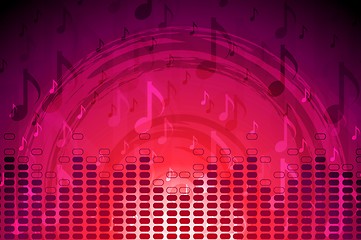 Image showing Crimson music flyer abstract background