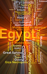 Image showing Egypt background concept glowing