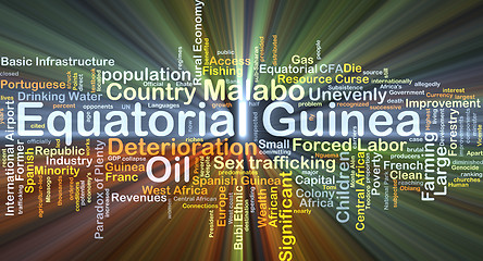 Image showing Equatorial Guinea background concept glowing