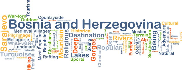 Image showing Bosnia and Herzegovina background concept