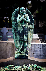 Image showing Old Cemetery statue