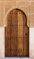 Image showing Arabian Door in Alhambra