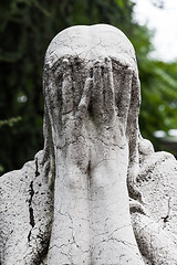 Image showing Old Cemetery statue