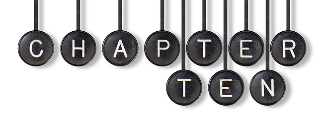 Image showing Typewriter buttons, isolated - Chapter ten